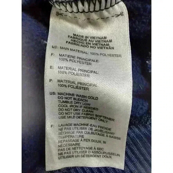 Adidas USA Soccer Hoodie Sweatershirt Pullover Long Sleeve Size M Blue - Picture 6 of 9